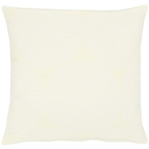 Kissenhülle APELT Circle Kissenbezüge Gr. B/L: 49 cm x 49 cm, 1 St., Polyester-Viskose, beige (natur) Kissenbezüge ohne Füllung