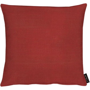 Kissenhülle APELT Laros Kissenbezüge Gr. B/L: 40 cm x 40 cm, 1 St., Polyester, rot Kissenbezüge uni Kissenhülle ohne Füllung