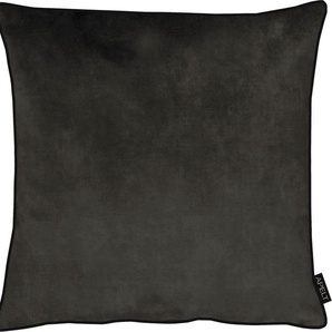 Kissenhülle APELT Ruby Kissenbezüge Gr. B/L: 46 cm x 46 cm, 1 St., Polyester, grau Kissenbezüge uni Kissenhülle ohne Füllung, 1 Stück