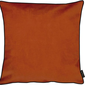Kissenhülle APELT Ruby Kissenbezüge Gr. B/L: 46 cm x 46 cm, 1 St., Polyester, orange Kissenbezüge uni Kissenhülle ohne Füllung, 1 Stück