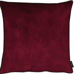 Kissenhülle APELT Ruby Kissenbezüge Gr. B/L: 46 cm x 46 cm, 1 St., Polyester, rot (bordeaux) Kissenbezüge uni Kissenhülle ohne Füllung, 1 Stück