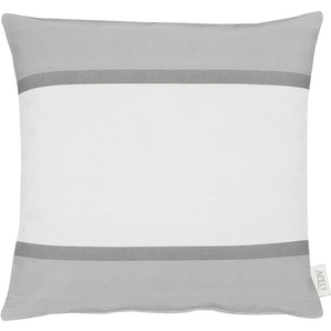 Kissenhülle APELT Titan Kissenbezüge Gr. B/L: 46 cm x 46 cm, 1 St., Polyester, weiß Kissenbezüge gemustert Kissenhülle ohne Füllung