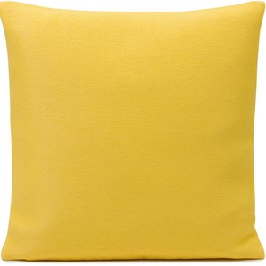 Kissenhülle GÖZZE Rhodos Kissenbezüge Gr. B/L: 50 cm x 50 cm, 1 St., Polyester, gelb Kissenbezüge uni
