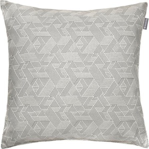 Kissenhülle Graphic Kissenbezüge Gr. B/L: 60 cm x 60 cm, 1 St., Polyester-Baumwolle, grau (grau, hellgrau, smoke) Kissenbezüge gemustert