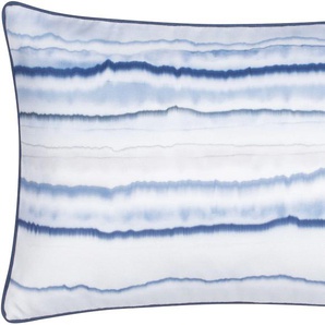 Kissenhülle Hamptons Kissenbezüge Gr. B/L: 40 cm x 60 cm, 1 St., Polyester, blau (hellblau) Kissenbezüge gemustert in Batikoptik