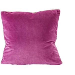 Kissenhülle HEINE HOME Kissenbezüge Gr. B/L: 40 cm x 40 cm, 1 St., Baumwolle, pink (fuchsia) Kissenbezüge uni