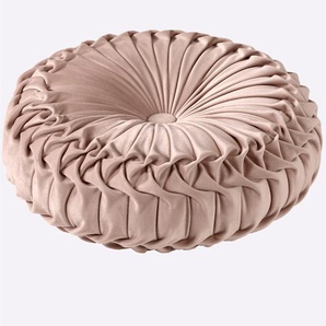 Kissenhülle HEINE HOME Kissenbezüge Gr. B/L: 14,5 cm x 14,5 cm, 1 St., Polyester-Polyester, rosa (rose) Kissenbezüge uni