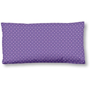 Kissenhülle HIP Vitori Kissenbezüge Gr. B/L: 80 cm x 40 cm, 1 St., Satin-Baumwolle, lila (violett) Kissenbezüge gemustert 100% Baumwolle Satin