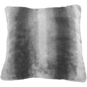 Kissenhülle KINZLER Lupo Kissenbezüge Gr. B/L: 40 cm x 40 cm, 1 St., Polyester, grau Kissenbezüge uni Kunstfell, 40x40 cm