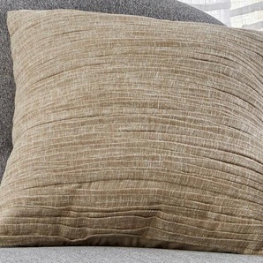 Kissenhülle KUTTI Crinkle allover Kissenbezüge Gr. B/L: 50 cm x 50 cm, 1 St., Polyester-Baumwolle, beige (natur) Kissenbezüge uni