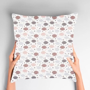 Kissenhülle QUEENCE Iffa Kissenbezüge Gr. B/L: 50 cm x 50 cm, 1 St., Polyester, braun Kissenbezüge gemustert Muster
