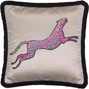Kissenhülle Savage Kissenbezüge Gr. B/L: 40 cm x 40 cm, 1 St., Polyester, beige (sand) Kissenbezüge gemustert aus hochwertiger Satinqualität
