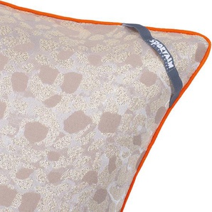 Kissenhülle Savage Kissenbezüge Gr. B/L: 50 cm x 50 cm, 1 St., Polyester-Baumwolle-Polyacryl, beige (creme) Kissenbezüge gemustert in Leopardenoptik