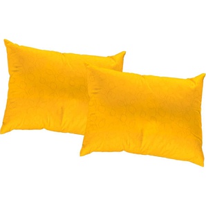 Kissenhülle WIRTH Westport Kissenbezüge Gr. B/L: 40 cm x 40 cm, 2 St., Polyester, gelb Kissenbezüge gemustert