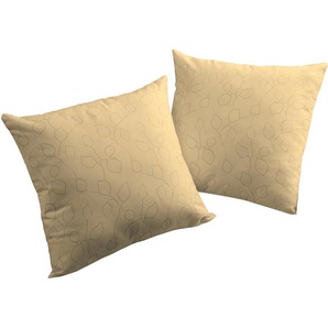Kissenhülle WIRTH Westport Kissenbezüge Gr. B/L: 40 cm x 60 cm, 2 St., Polyester, beige Kissenbezüge gemustert