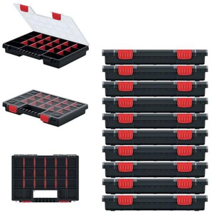 Kistenberg - 10er Set Sortimentskasten Sortierbox Kleinteilemagazin Trennstege