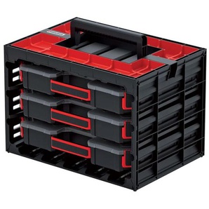 Kistenberg Sortiementskasten SET Werkzeugkoffer Sortierbox Kleinteilemagazin, Version: KTC40306B, 415 x 290 x 295