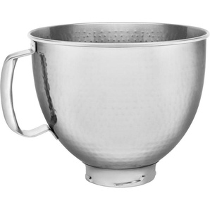 KitchenAid Küchenmaschinenschüssel 5KSM5SSBHM, Edelstahl, gehämmert mit Griff