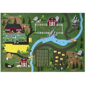 KJUT Spielteppich - mehrfarbig - Synthetische Fasern - 140 cm - 0,4 cm | Möbel Kraft