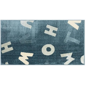 KJUT Webteppich  Alphabet ¦ blau ¦ Synthetische Fasern ¦ Maße (cm): B: 80
