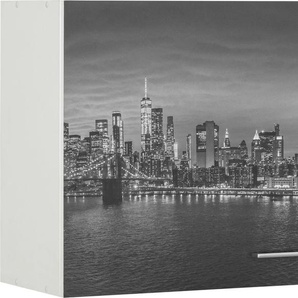 Klapphängeschrank HELD MÖBEL Paris Schränke Gr. B/H/T: 100 cm x 57 cm x 34 cm, weiß (weiß, weiß) Hängeschränke