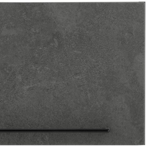 Klapphängeschrank HELD MÖBEL Tulsa Schränke Gr. B/H/T: 50 cm x 33 cm x 34 cm, grau (betonfarben dunkel) Hängeschränke 50 cm breit, mit 1 Klappe, schwarzer Metallgriff, MDF Front