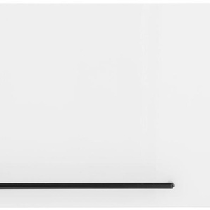 Klapphängeschrank HELD MÖBEL Tulsa Schränke Gr. B/H/T: 50 cm x 33 cm x 34 cm, weiß (weiß hochglanz) Hängeschränke 50 cm breit, mit 1 Klappe, schwarzer Metallgriff, MDF Front