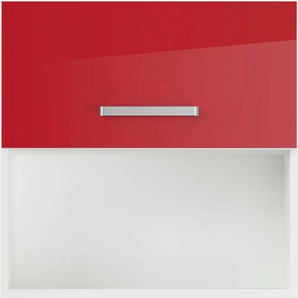 Klapphängeschrank IMPULS KÜCHEN Turin Schränke Gr. B/H/T: 60 cm x 57,9 cm x 34,5 cm, Rot Hochglanz, rot (rot hochglanz) Hängeschränke mit Klapptür und offener Nische