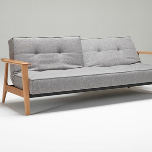 Klappsofa Splitback Frej Innovation Living Bezug Stoff grau, Designer Oliver Weiss Krogh, Per Weiss, 38x234x90 cm