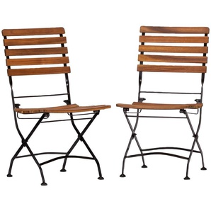 Klappstuhl ACAMP LINDAU Stühle Gr. B/H/T: 57 cm x 88 cm x 44 cm, 2 St., beige (natur) Klappstühle