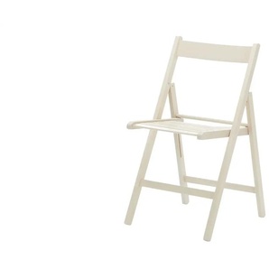 Klappstuhl Aus massivem Holz Sven ¦ weiß ¦ Maße (cm): B: 45 H: 79 T: 50.0