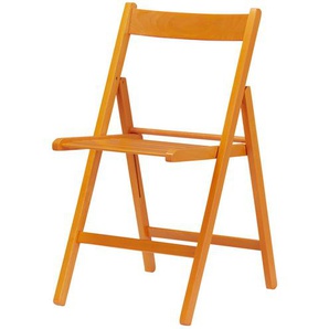 Klappstuhl Aus massivem Holz Sven ¦ orange ¦ Maße (cm): B: 45 H: 79 T: 50.0