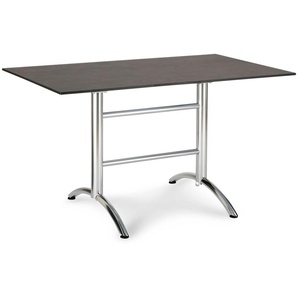 Klapptisch Firenze 130x80cm eckig silber/Ardesia