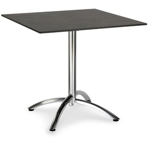 Klapptisch Firenze 80x80cm eckig silber/Ardesia