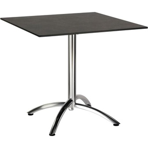 Klapptisch Firenze 80x80cm eckig silber/Country Wood