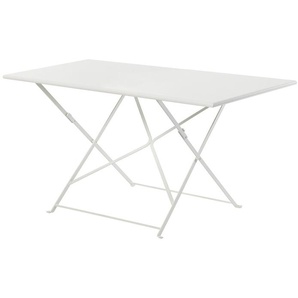 Klapptisch Flower Ethimo weiß, Designer Ethimo Design Studio, 75x160x80 cm
