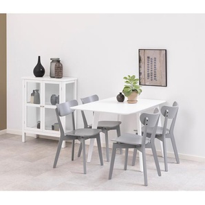Klapptisch 80 x 76 x 80cm Weiß/Weiß