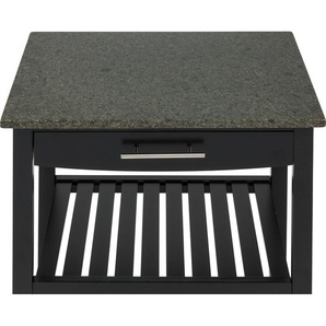 Klarstein Servierwagen, Küchenregal für Obst und Gemüse, Trolley auf Rädern, Rollwagen mit Arbeitsplatte, Bücher- und Barwagen, Küchenwagen, Regal Schmal, Regal für die Küche, Küchenwagen auf Rollen ST2-Tennessee-Black