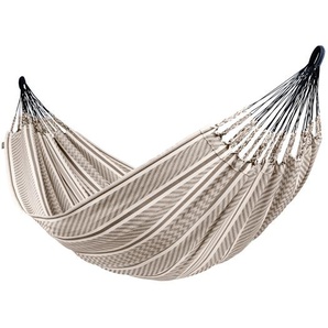 Klassische Doppel-Hängematte Flora Zebra, aus Bio Baumwolle, von La Siesta