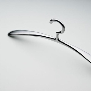 Kleiderbügel Apollo ASK Kleiderbügel Aluminium poliert grau, Designer Designbüro Wenisch & Partner, 16x45x4 cm