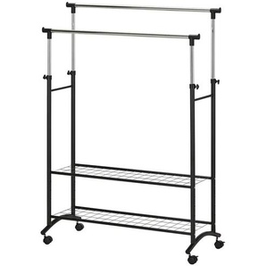 Kleiderhänger Rogola | schwarz | Kunststoff,Metall | 100 cm | 120 cm | cm 43,0 |