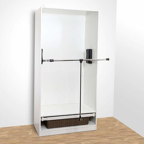 Kleiderlift mit Teleskop-Breitenverstellung 875 - 1200 mm Tragkraft 12 Kg schwarz