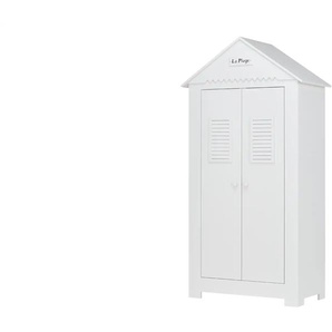 Kleiderschrank  2-türig  Mara ¦ weiß ¦ Maße (cm): B: 54,5 H: 203 T: 54.5
