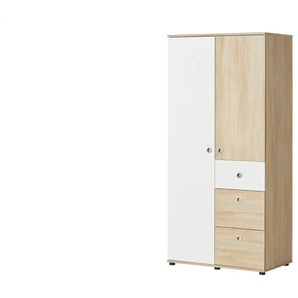 Kleiderschrank 2-türig  Wiki ¦ holzfarben ¦ Maße (cm): B: 90 H: 190 T: 52