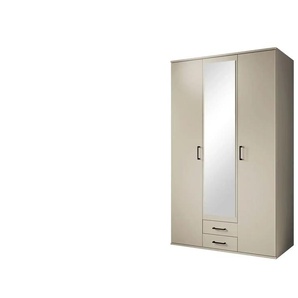 Kleiderschrank 3-türig  Caterton ¦ beige ¦ Maße (cm): B: 120 H: 196 T: 53.5