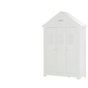 Kleiderschrank  3-türig  Mara ¦ weiß ¦ Maße (cm): B: 54,5 H: 216 T: 54.5