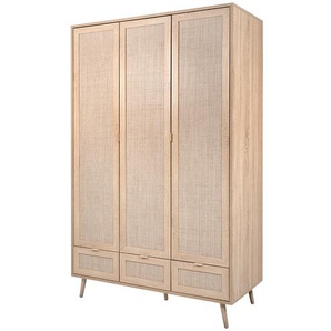 Kleiderschrank  Rafia ¦ holzfarben ¦ Maße (cm): B: 120 H: 195 T: 55