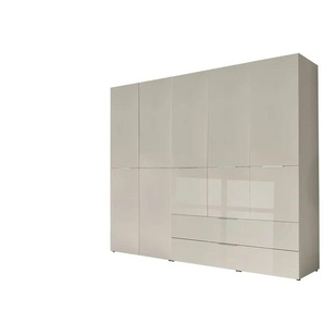 Kleiderschrank 5-türig  Vitreo Neo ¦ beige ¦ Maße (cm): B: 249,6 H: 212 T: 57.0