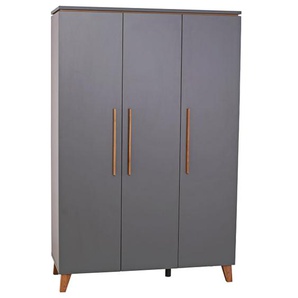 Kleiderschrank Mira, schiefergrau, 133 x 199 cm