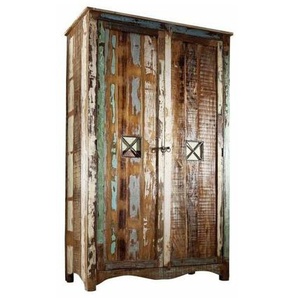 Kleiderschrank Altholz 118x60x198 mehrfarbig lackiert nature of spirit 42